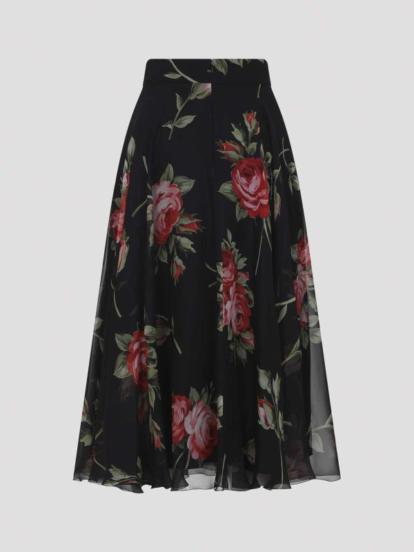 DOLCE & GABBANA: ニーレングススカート＆ミディ丈 online - 膝丈/ミディスカート - マルチカラー