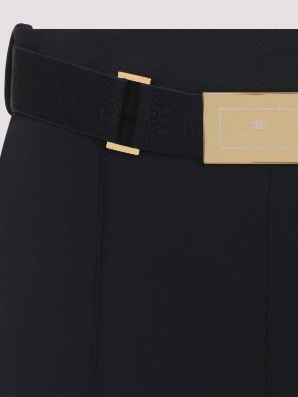 The Best Shops ELISABETTA FRANCHI: ストレートジーンズ - ストレートジーンズ - 黒