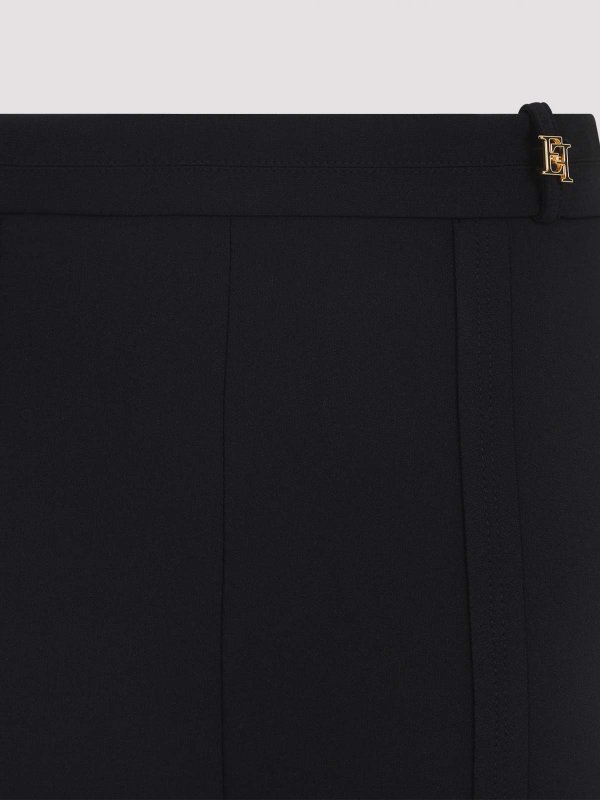 The Best Shops ELISABETTA FRANCHI: ベルボトムジーンズ - フレアジーンズ - 黒