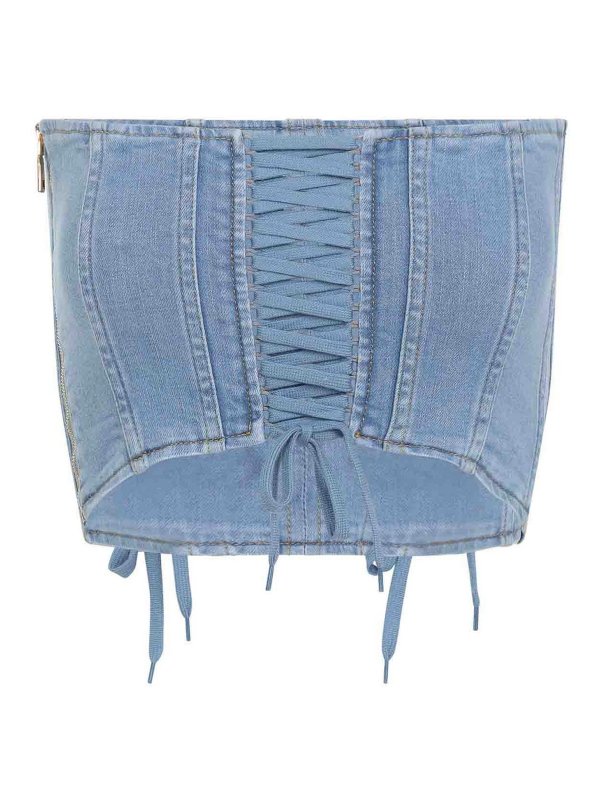 ELISABETTA FRANCHI: トップス＆タンクトップ - トップ/タンクトップ - ライトブルー