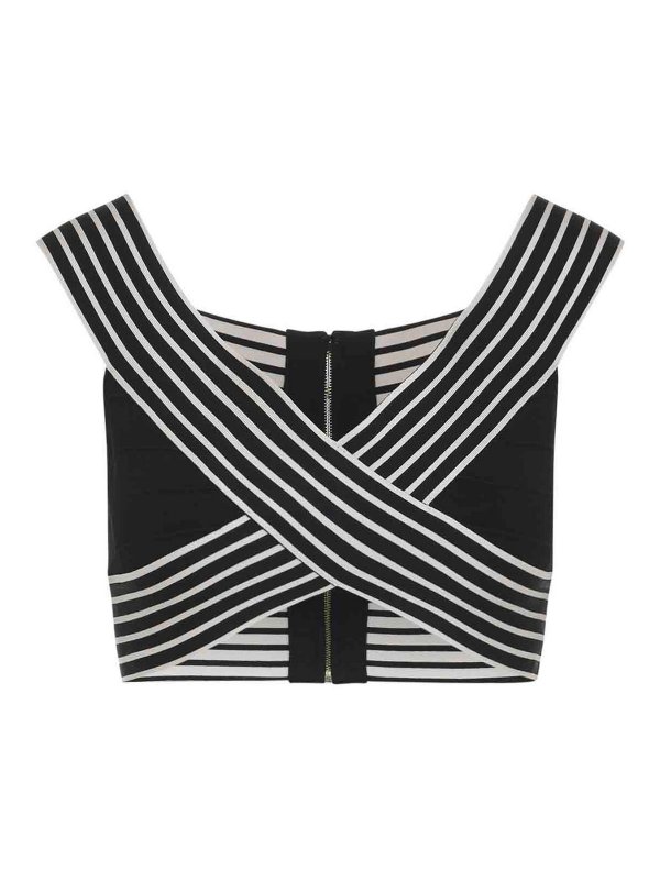 ELISABETTA FRANCHI: トップス＆タンクトップ - トップ/タンクトップ - 黒