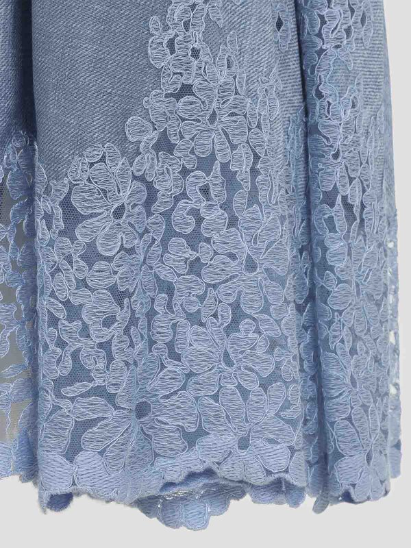 The Best Shops ERMANNO SCERVINO: ニーレングススカート＆ミディ丈 - 膝丈/ミディスカート - ブルー