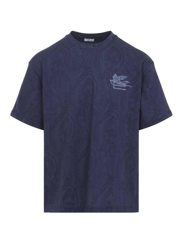 ETRO: Camisetas - Camiseta - Azul