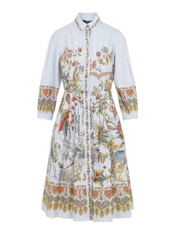 ETRO: abiti al ginocchio - Abito midi in cotone