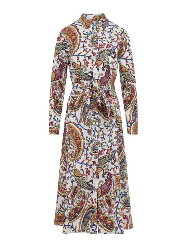 ETRO: ニーレングスドレス - 膝丈ドレス - マルチカラー