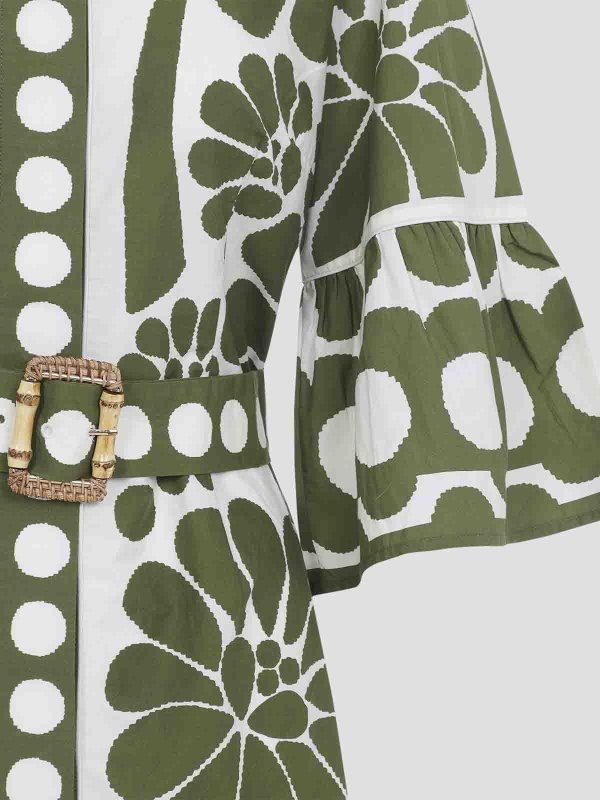 ショートドレス - 緑 shop online: FARM RIO