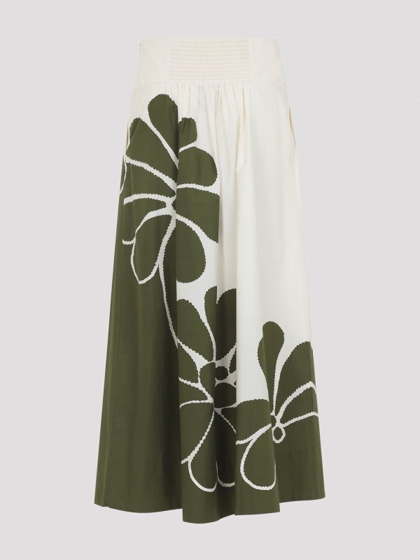 FARM RIO: ニーレングススカート＆ミディ丈 online - 膝丈/ミディスカート - 緑