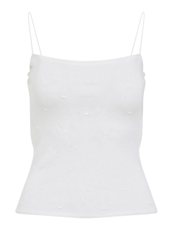 JACQUEMUS: Tops und Tank Tops - Top - Creme