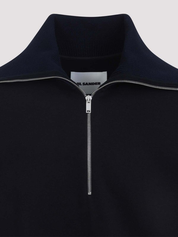 The Best Shops JIL SANDER: スウェット＆セーター - スウェットシャツ/セーター - ダークブルー