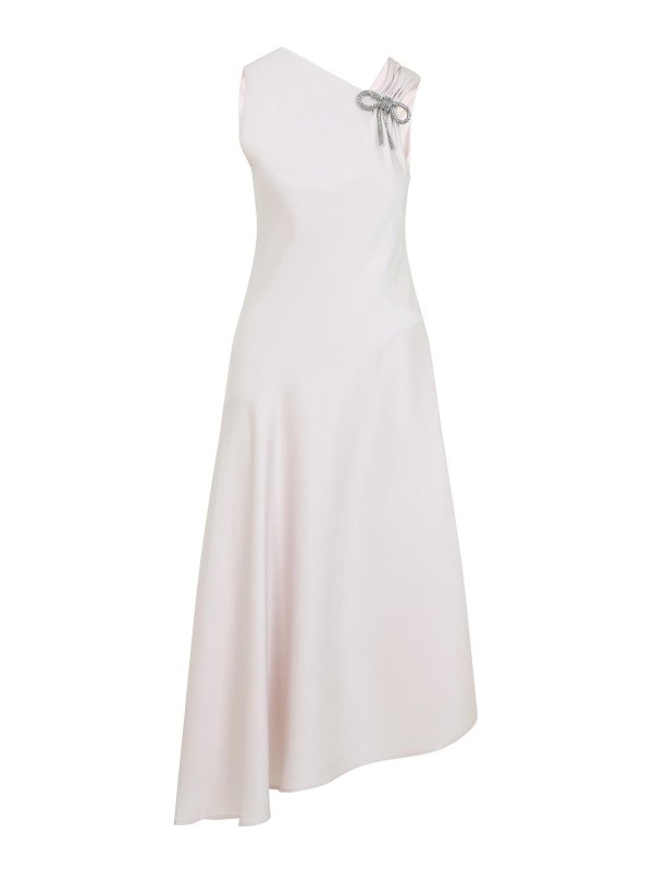 JIL SANDER: ニーレングスドレス - 膝丈ドレス - ヌードカラー