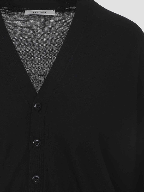 カーディガン - 黒 shop online: LEMAIRE