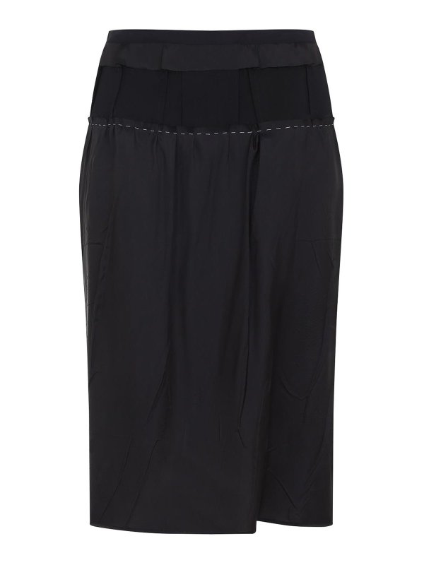 Maison Margiela: Knee length skirts & Midi - Acetate Midi Skirt