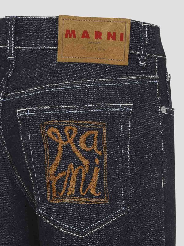 The Best Shops Marni: Jeans Rectos - Vaqueros Rectos - Azul