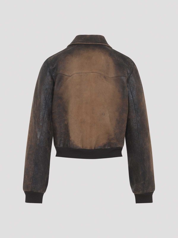 MIU MIU: leather jacket online - Lamb Leather Jacket