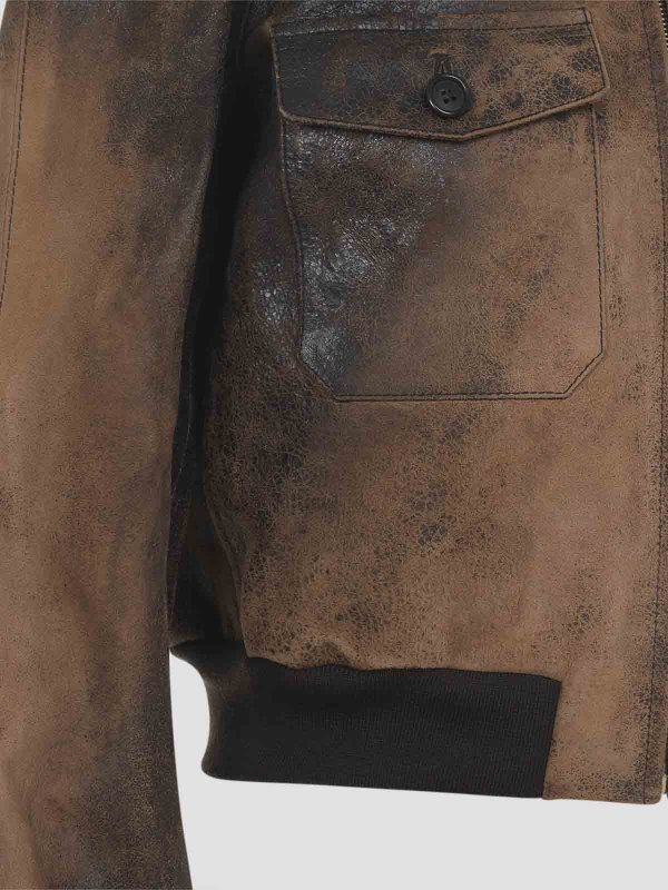 The Best Shops MIU MIU: leather jacket - Lamb Leather Jacket