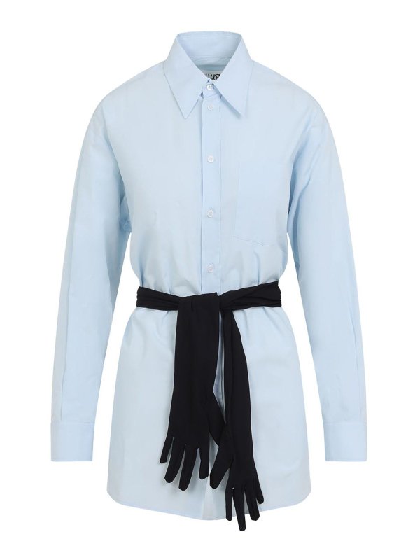 MM6 MAISON MARGIELA: Hemden - Hemd - Hellblau