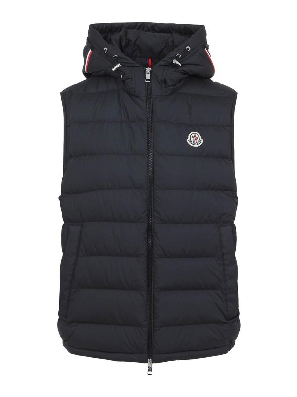 MONCLER: Chalecos - Chaleco - Negro