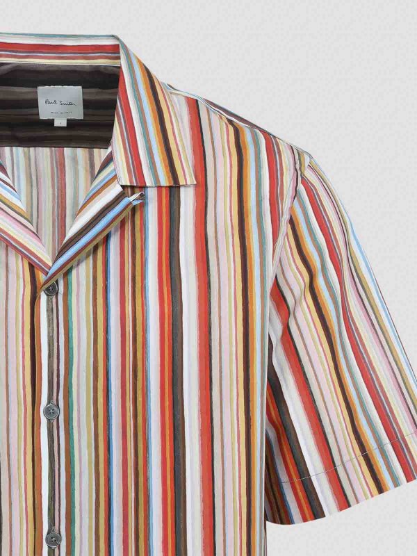 The Best Shops PAUL SMITH: shirts - Short Sleeves Regular Fit Shirt