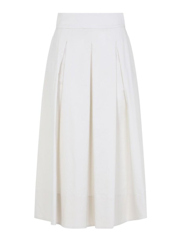 PESERICO: ニーレングススカート＆ミディ丈 - 膝丈/ミディスカート - ベージュ