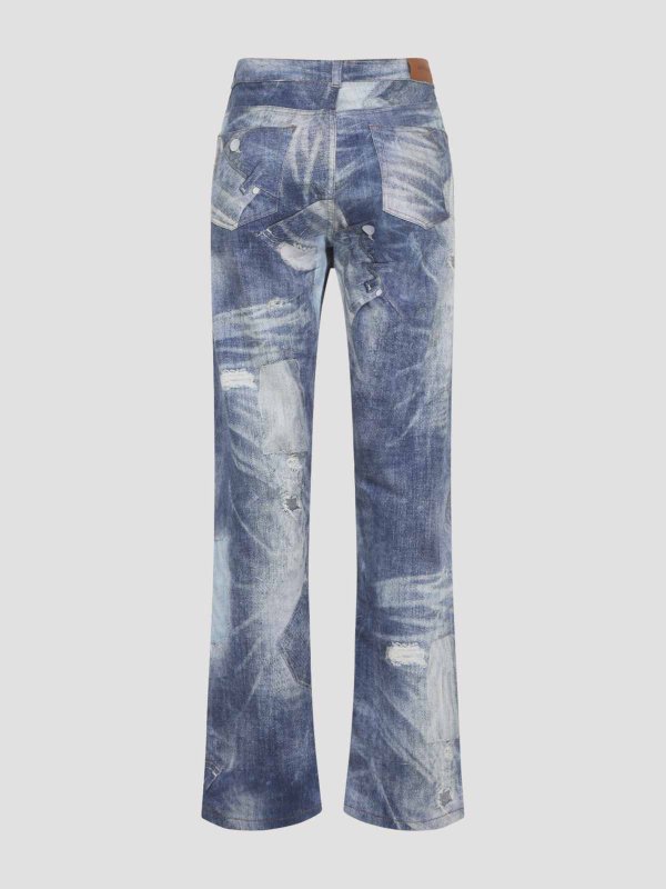 ROBERTO CAVALLI: ストレートジーンズ online - ストレートジーンズ - ダークブルー