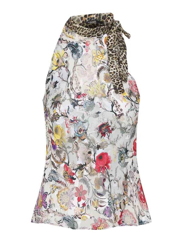 ROBERTO CAVALLI: Tops y camisetas sin mangas - Top - Beis