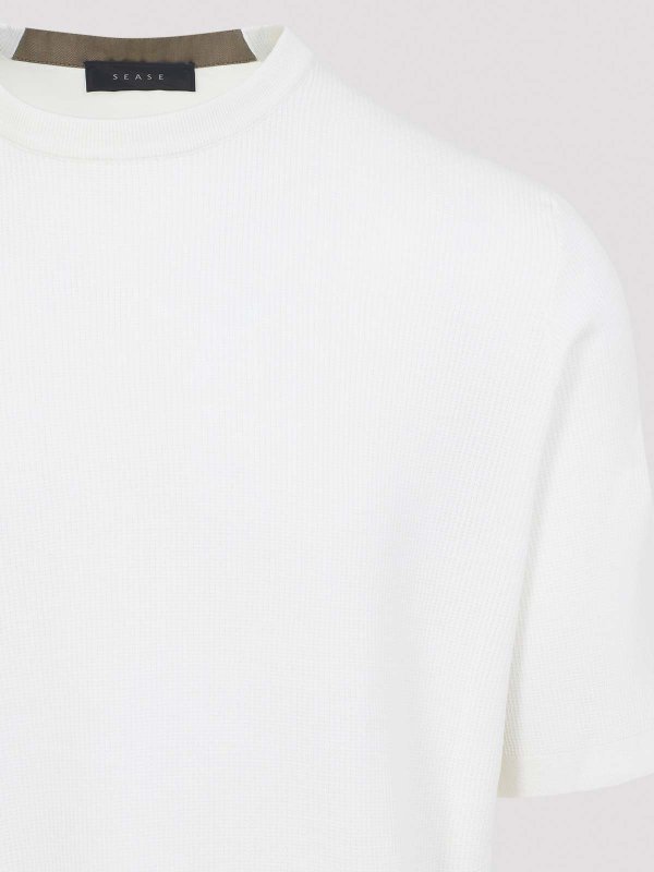 The Best Shops SEASE: t-shirt - T-shirt Waffle di facile manutenzione