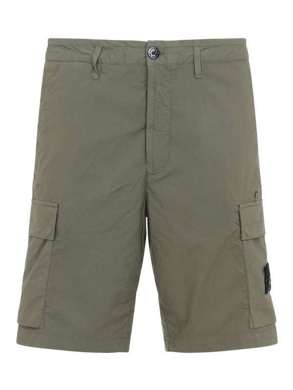 STONE ISLAND: トラウザーショーツ - ショートパンツ - 緑