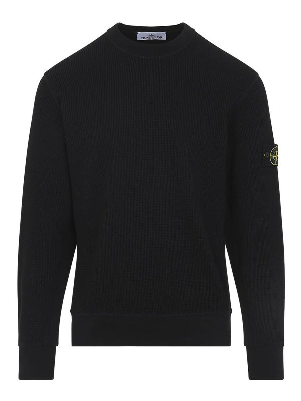 STONE ISLAND: スウェット＆セーター - スウェットシャツ/セーター - 黒