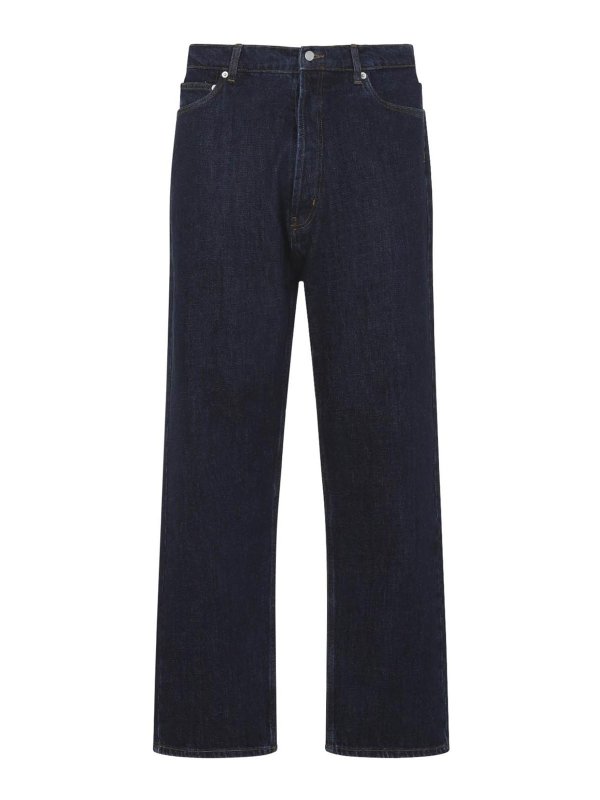 STUDIO NICHOLSON: ストレートジーンズ - ストレートジーンズ - ライトウォッシュ