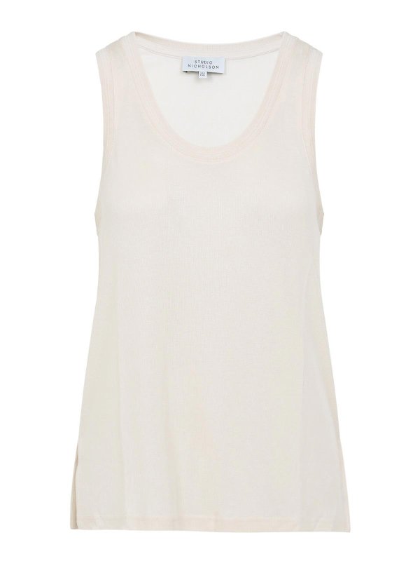 STUDIO NICHOLSON: Chalecos - Chaleco - Beis