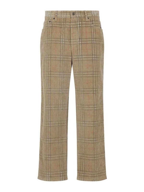 BURBERRY: カジュアルトラウザー - カジュアルパンツ - 黒