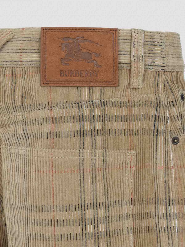 カジュアルパンツ - 黒 shop online: BURBERRY