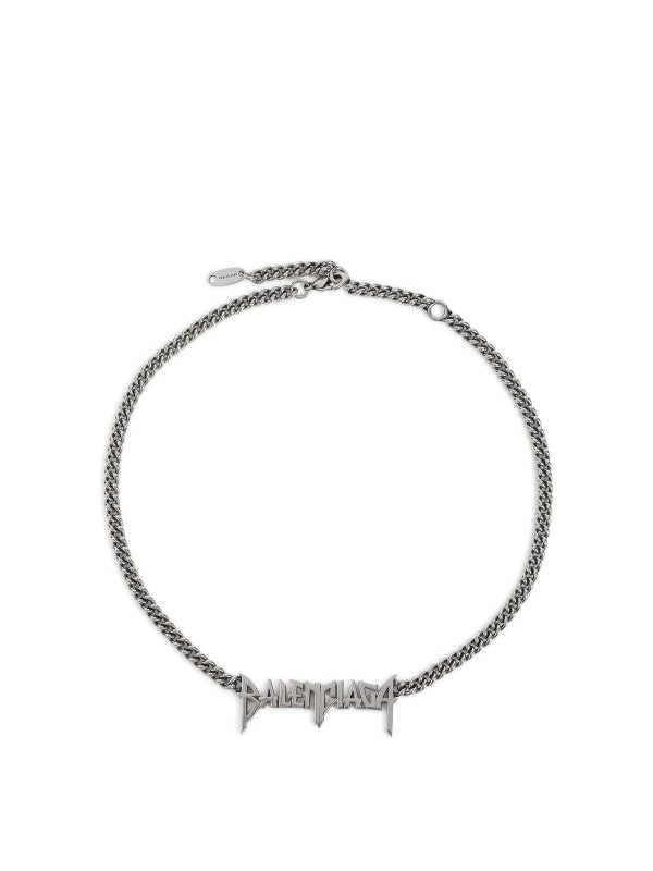 BALENCIAGA: ネックレス - ネックレス/チョーカー - 銀