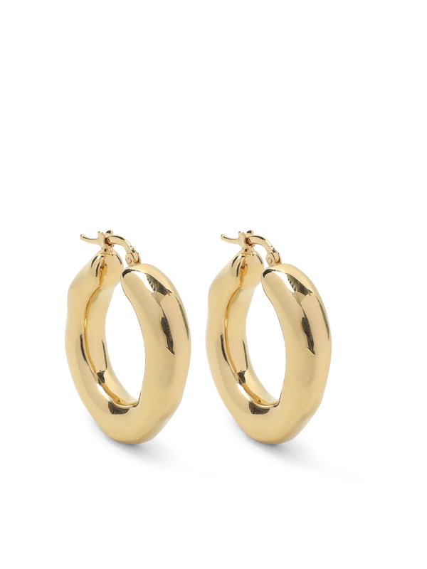 JIL SANDER: Orecchini - Orecchini in ottone