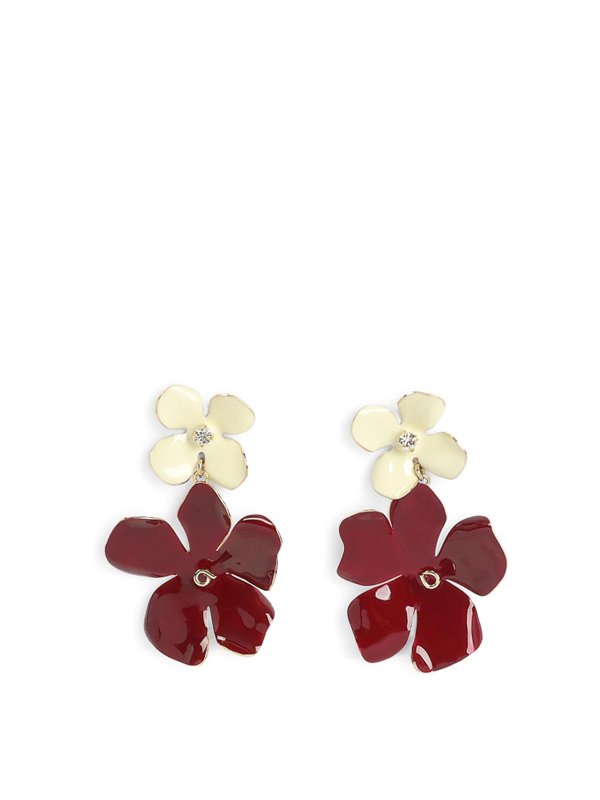 Marni: Pendientes - Pendientes - Burdeos