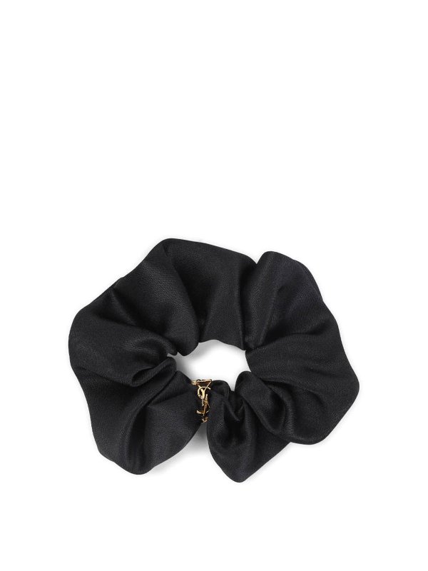 SAINT LAURENT: hair accessories - Silk Scrunchie