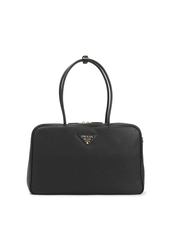 PRADA: totes bags - Calf Leather Handbag