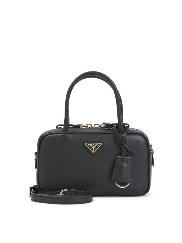 PRADA: totes bags - Calf Leather Handbag