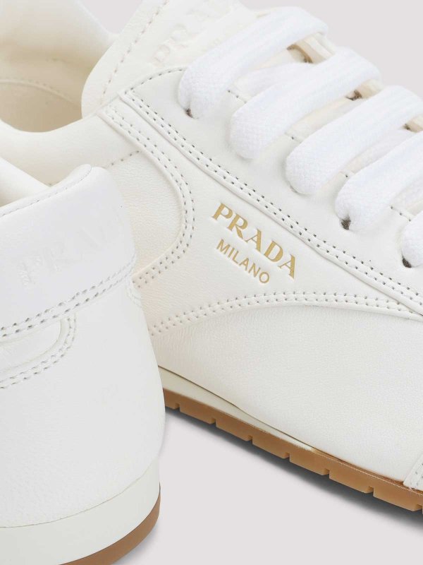 Lamb Leather Sneakers shop online: PRADA
