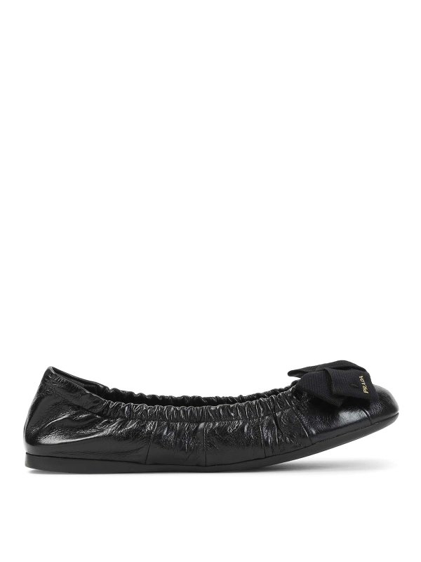 PRADA: flat shoes - Calf Leather Ballerinas