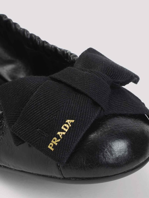 Calf Leather Ballerinas shop online: PRADA