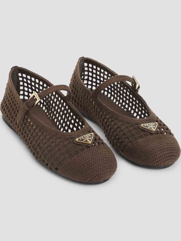 The Best Shops PRADA: flat shoes - Cotton Ballerinas