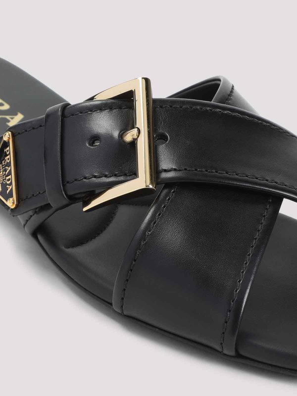 Calf Leather Sandals shop online: PRADA