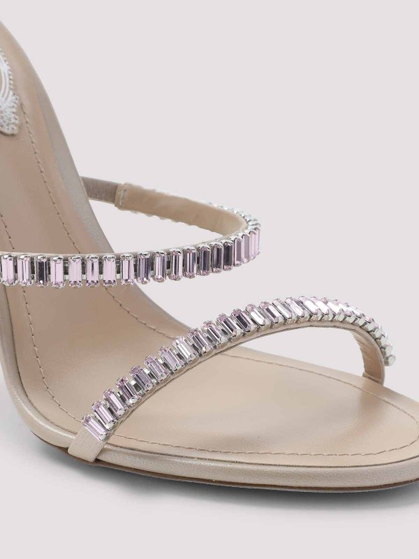 サンダル - 銀 Replica 
online: RENE CAOVILLA