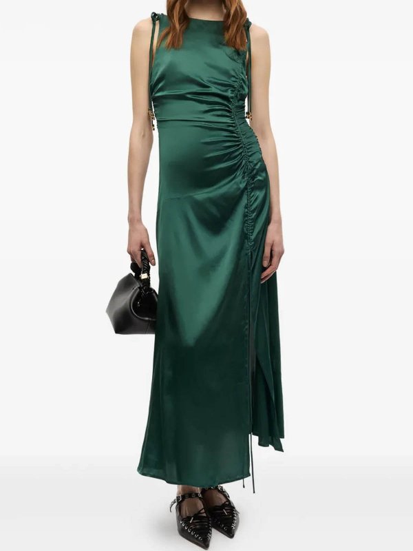 GANNI: abiti al ginocchio online - Vestito  in raso