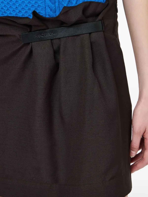 J.W. ANDERSON buy online ミニスカート - ブラウン
