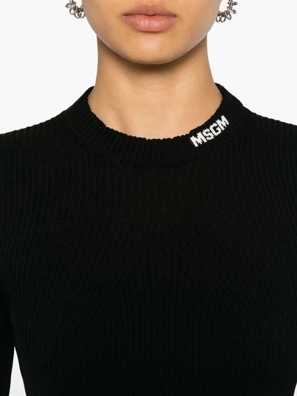 m.s.g.m. buy online Suéter Cuello Redondo - Negro