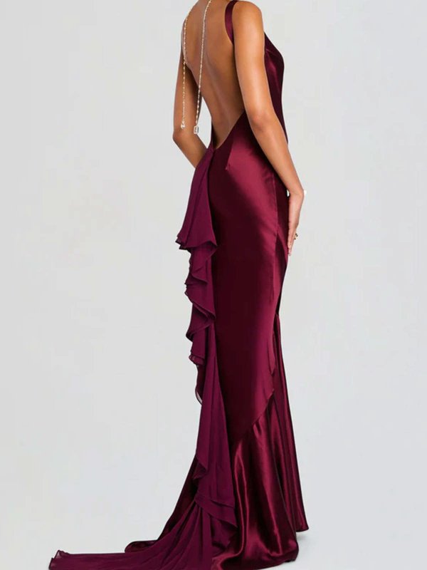 The Best Shops RETROFÊTE: イブニングドレス - イブニングドレス - ダークレッド