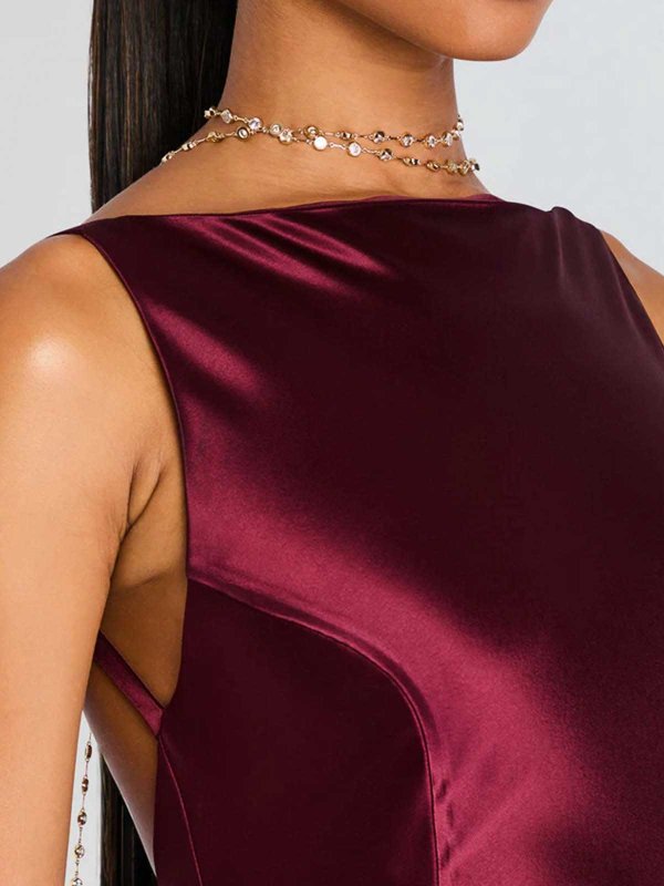 The Best Shops RETROFÊTE: イブニングドレス - ダークレッド