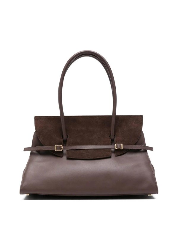 JONATHAN SIMKHAI: ショルダーバッグ - ショルダーバッグ - ブラウン